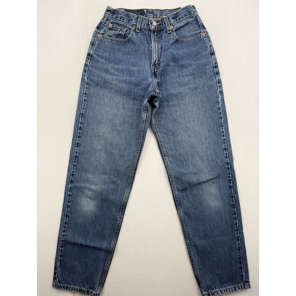 Vintage Levis 560 Jeans Womens 6 Reg Blue Denim Loose Straight Leg